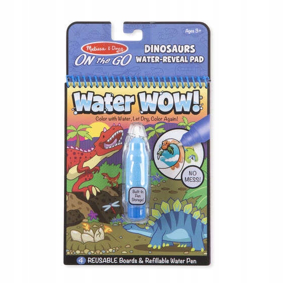 Melissa & Doug Kolorowanka wodna Water Wow! Dinozaury