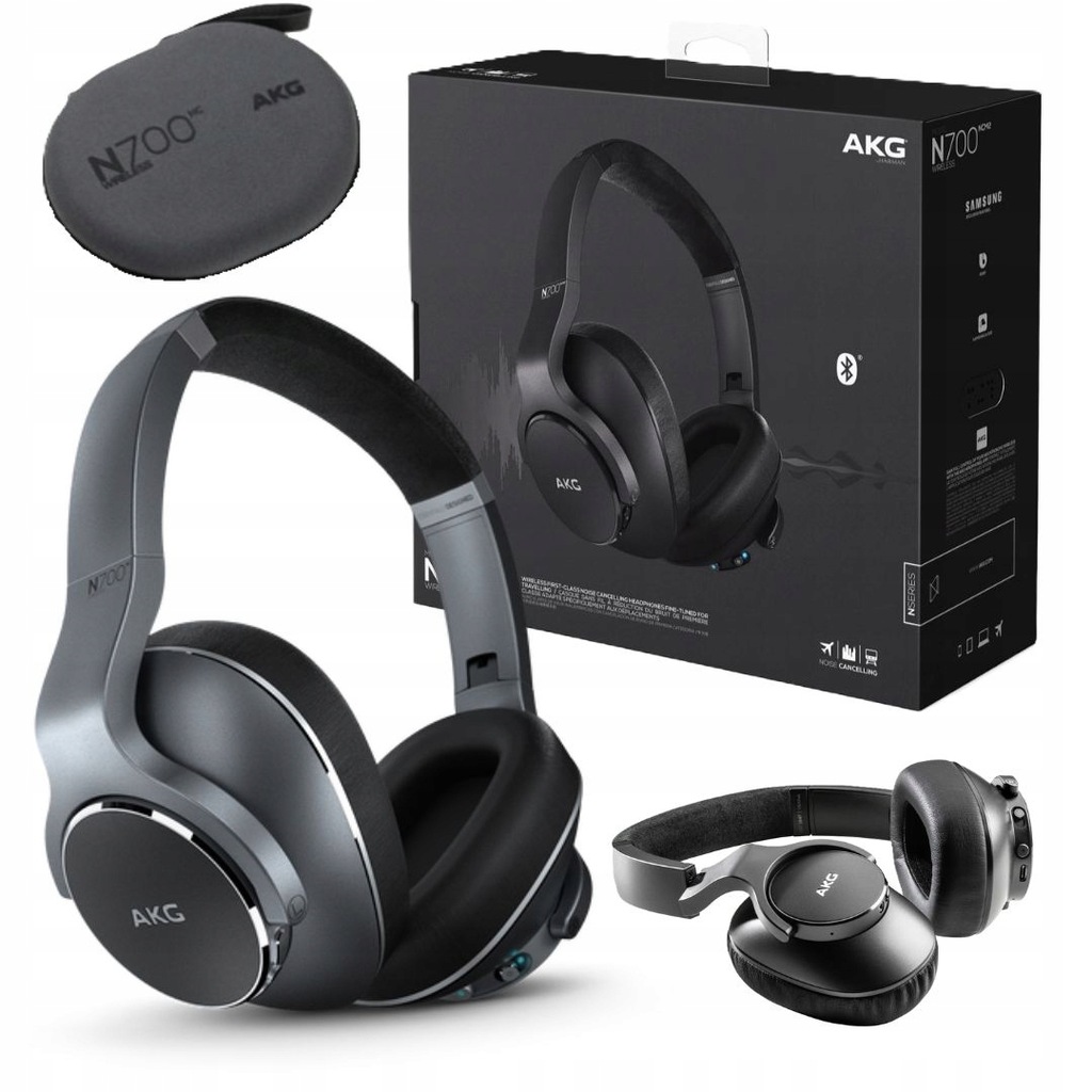 Słuchawki Bezprzewodowe Nauszne z Mikrofonem i ANC AKG N700NC M2
