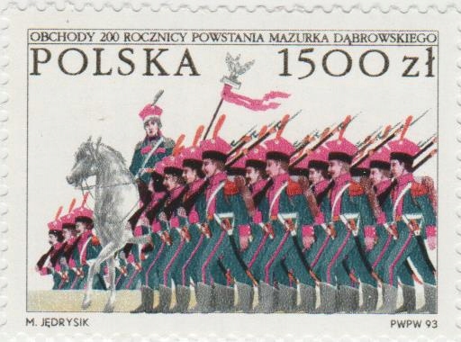 Polska Fi. 3316** 200 rocznica Mazurka Dąbrowskiego
