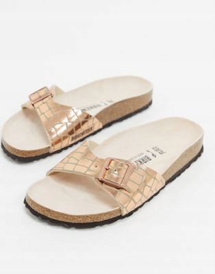 BIRKENSTOCK MIEDZIANE KLAPKI KLASYCZNE 37 1ALA