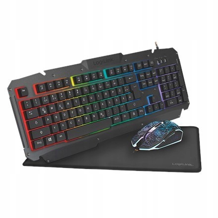 Logilink ID0185 Keyboard, Mouse and Pad Set, Mouse included, DE