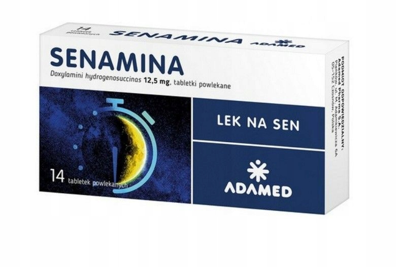 Senamina lek na sen 12,5mg 14 tabletek powlekanych
