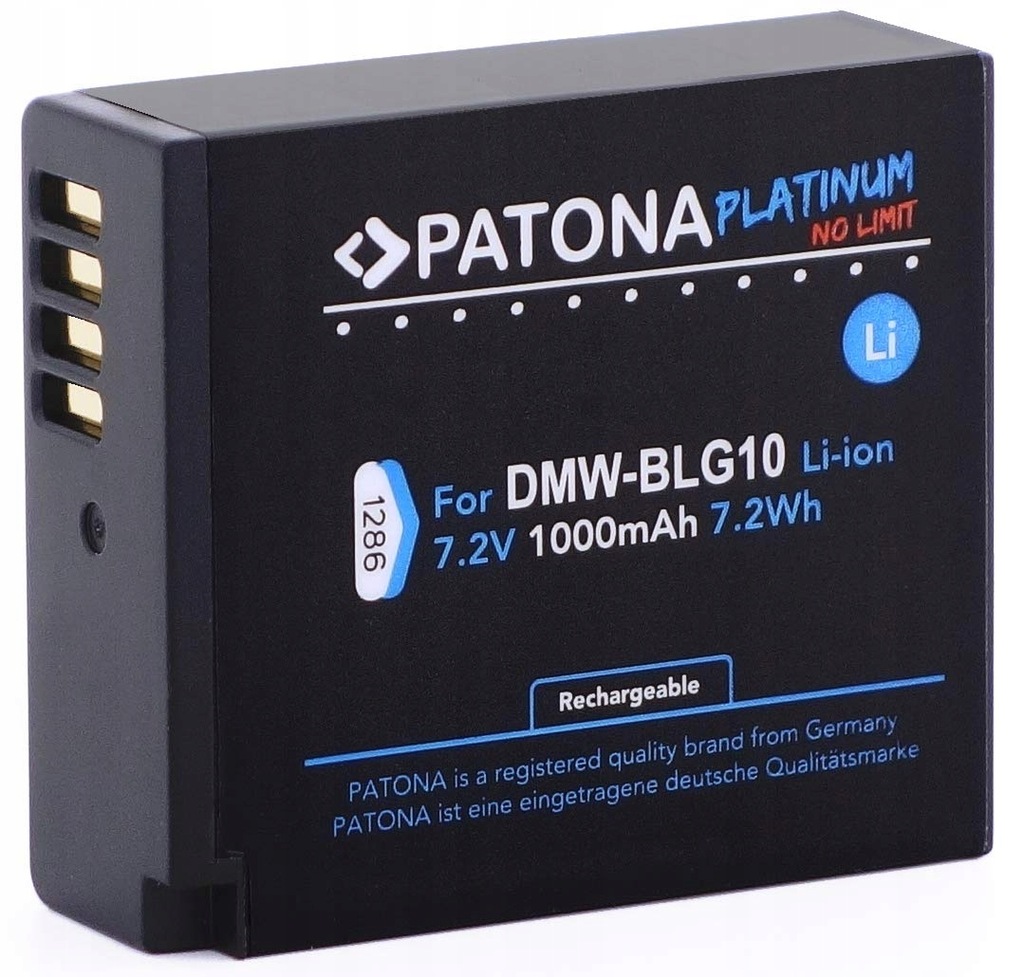 PATONA Platinum Akku DMW BLG10 E (1000mAh)