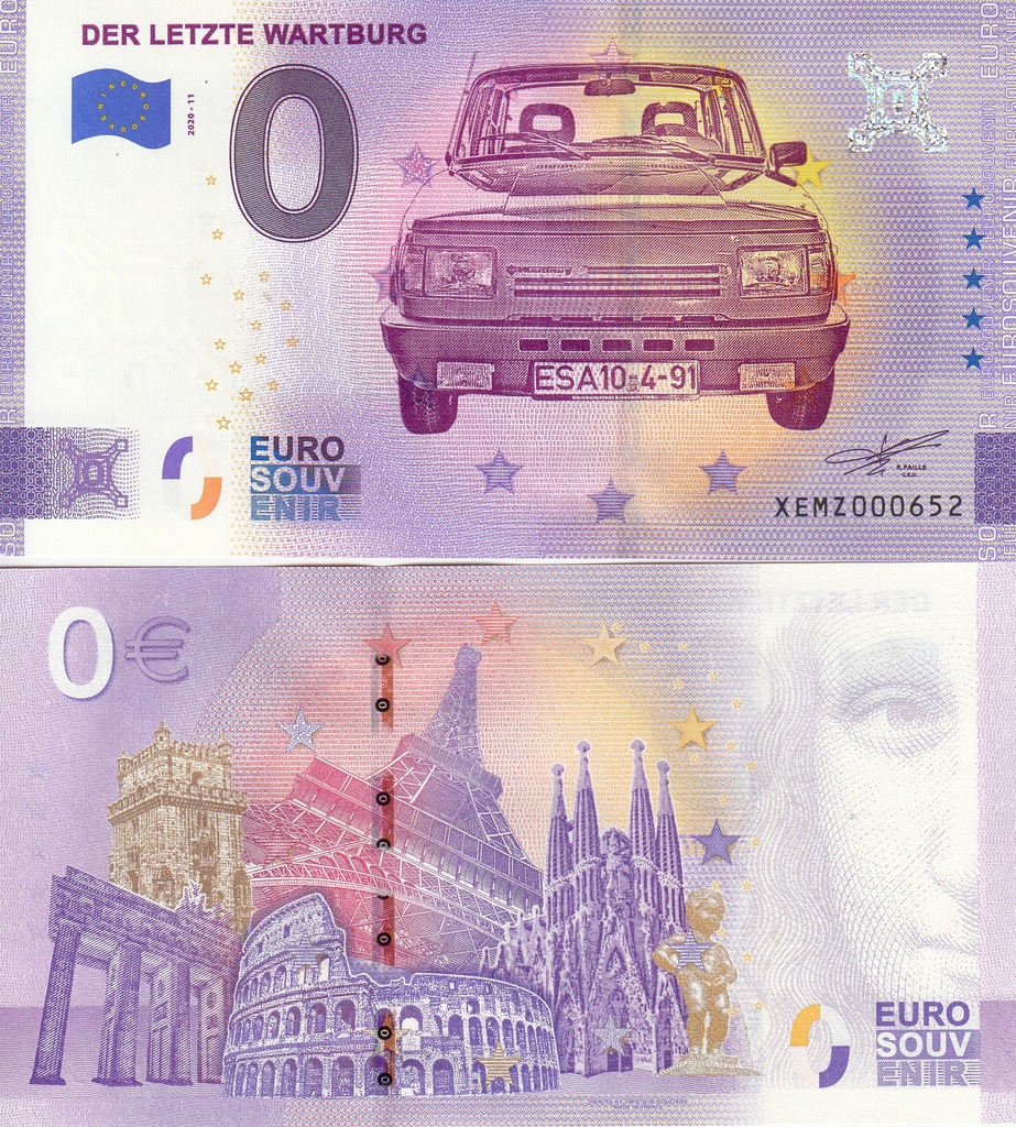 Купить ЕС - банкнота 0 евро - Германия 2020 - WARTBURG: отзывы, фото, характеристики в интерне-магазине Aredi.ru