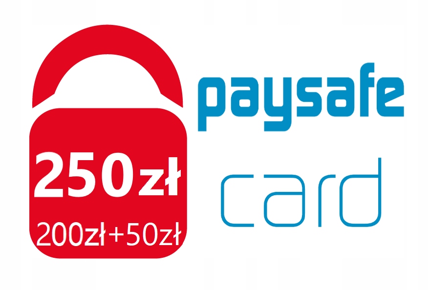 PaySafeCard PSC 250 zł KOD PIN KARTA