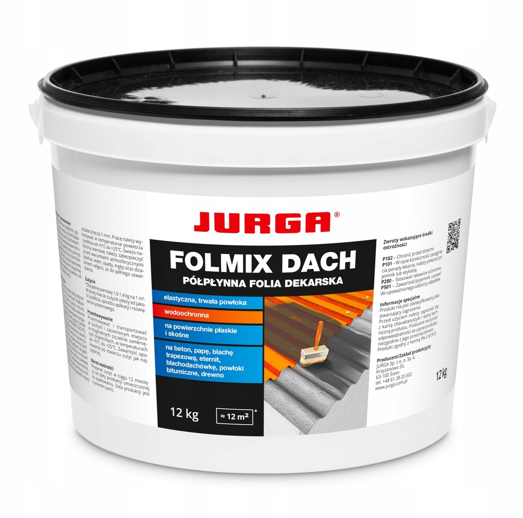 Folia dekarska FOLMIX DACH JURGA 4 kg Ceglasta