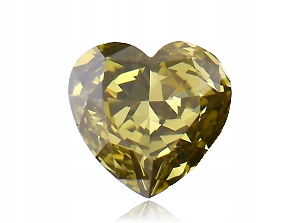 Naturalny Diament 0.16ct Żółty Serce VS1