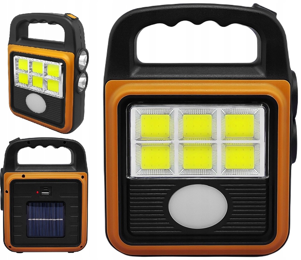 LATARKA TURYSTYCZNA SOLARNA USB POWER BANK CAMPING 12986439069