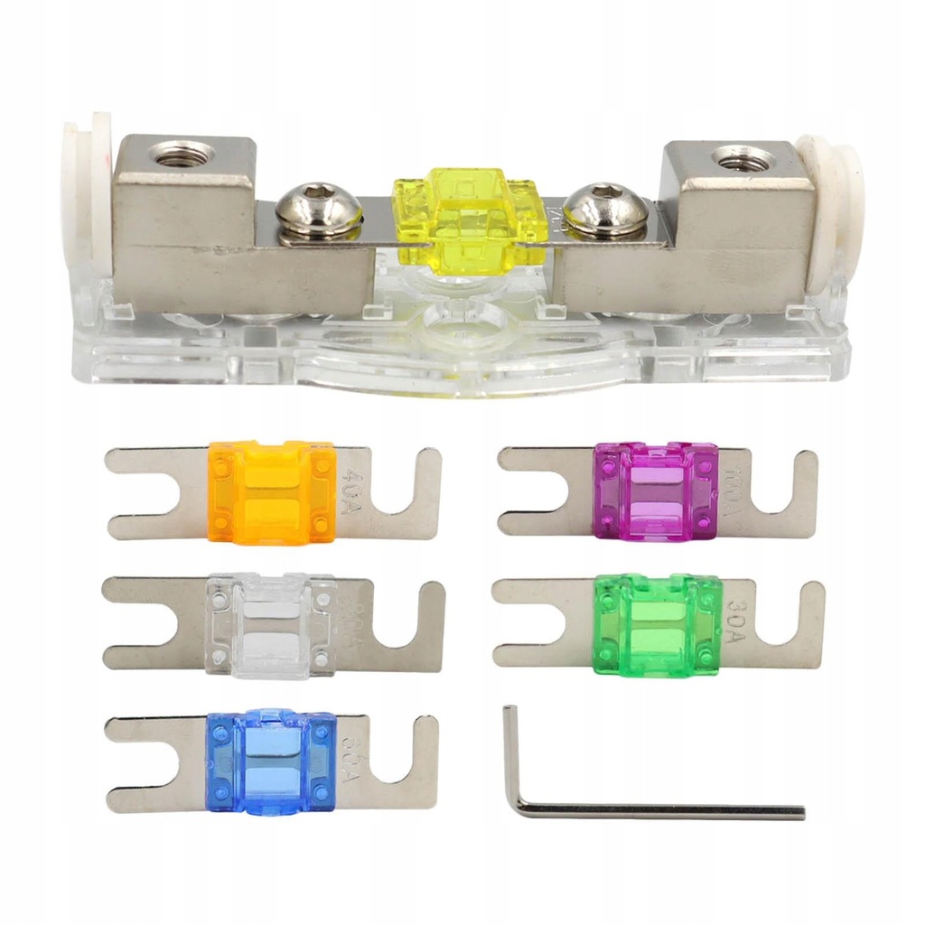 Mini 120A Anl Fuse Holder with Fuse V Fuse Block Fits for Car Audio System