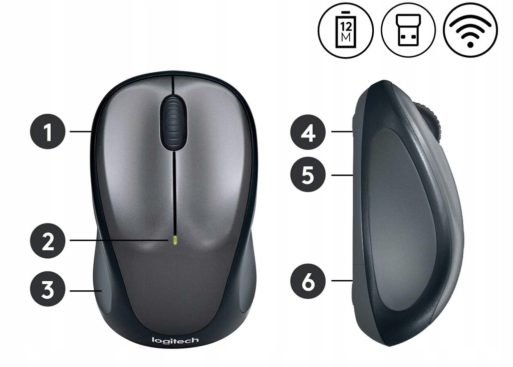 Купить Беспроводная мышь Logitech M235 Unifying: отзывы, фото, характеристики в интерне-магазине Aredi.ru