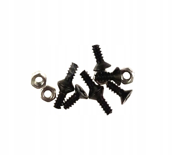 Komplet 4 nakrętek + 8 śrubek do Fingerboarda