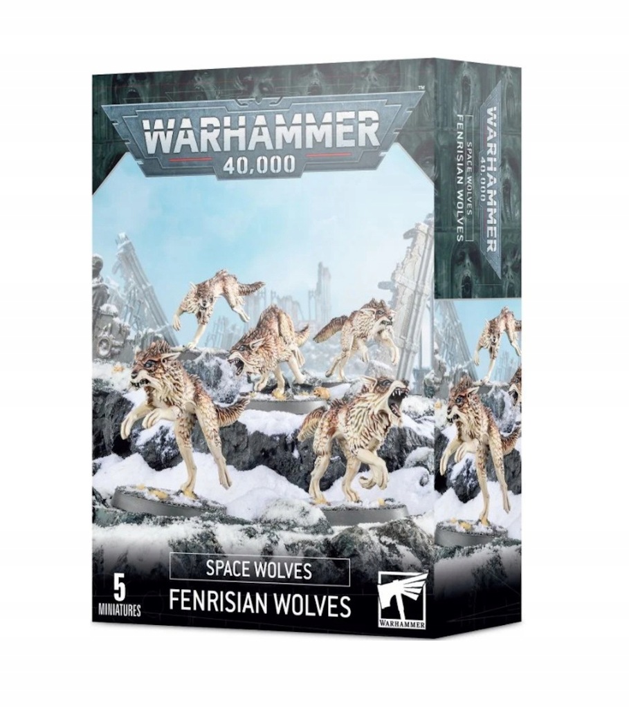 WARHAMMER SPACE WOLVES FENRISIAN WOLVES 5 PACK