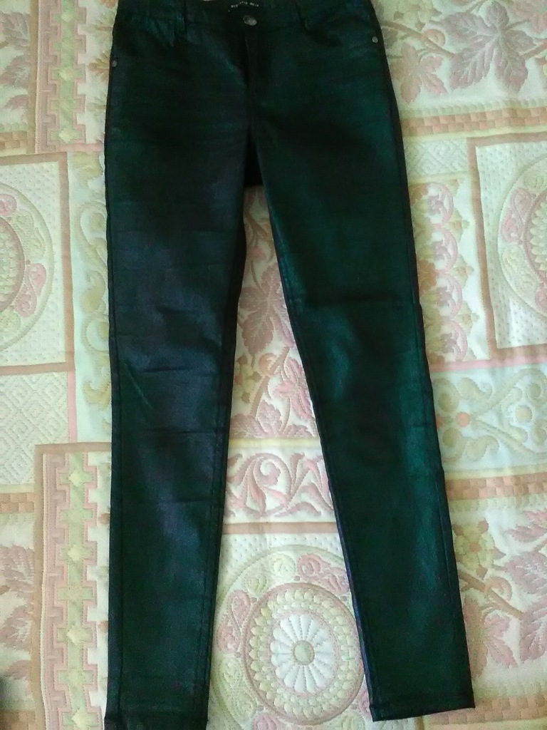 RESERVED Spodnie rurki z brokatem r.152 s.NOWE