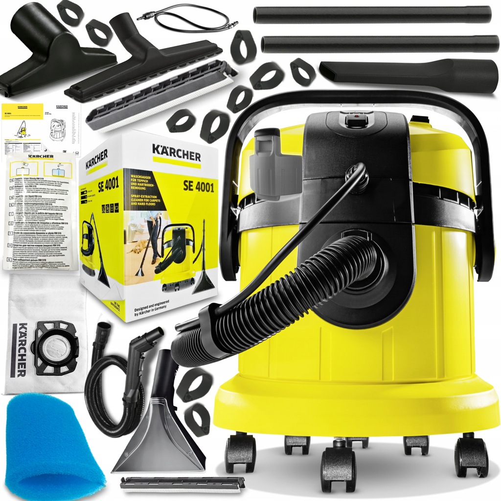 Buse Rembourrée Kärcher 9.012-278.0 - Pour Aspirateurs Kärcher SE4001, SE5.100, SE6100, Home Line - Pièce De Rechange Neuve