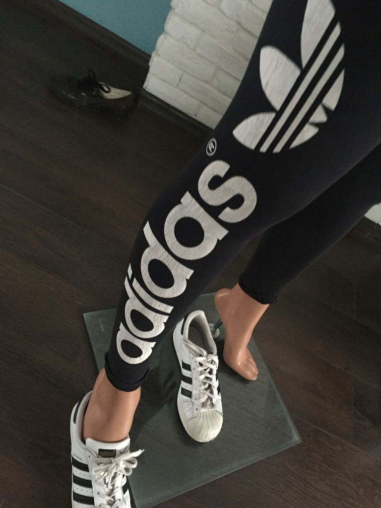 Adidas legginsy sportowe 38