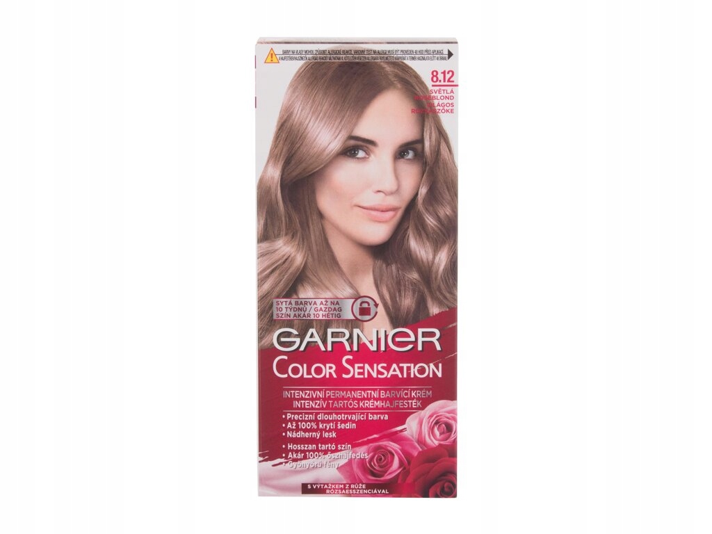 Garnier Color Sensation Farba do włosów 8,12 Light Roseblonde 40 ml