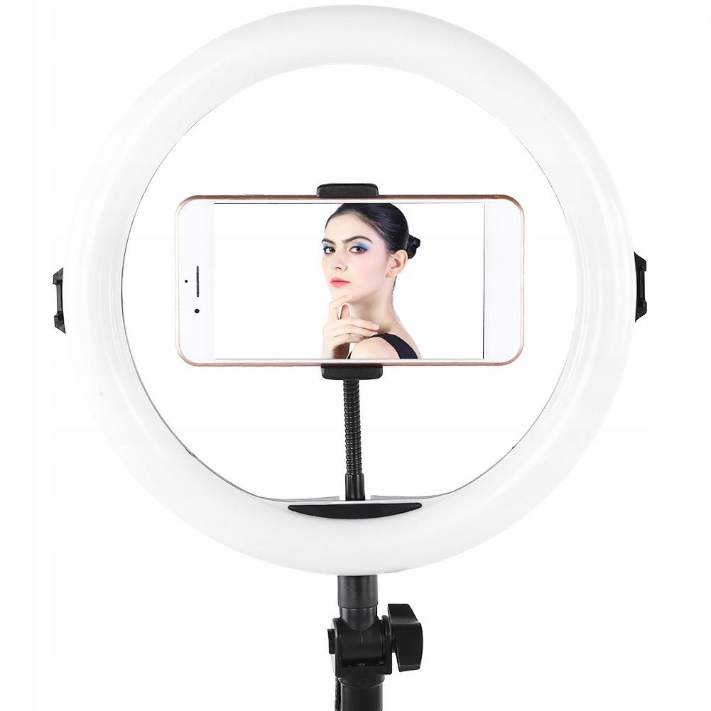 11-calowa lampa pierścieniowa LED 3200/6500 K 3 tryby oświetlenia 10 Q3