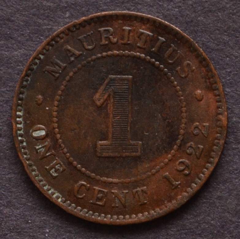 Mauritius - 1 cent 1922