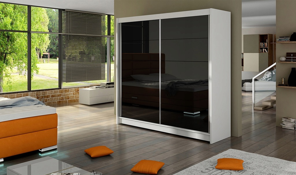 Купить Шкаф-купе FALCO I с фасадами LACOBEL просторный: отзывы, фото и ...