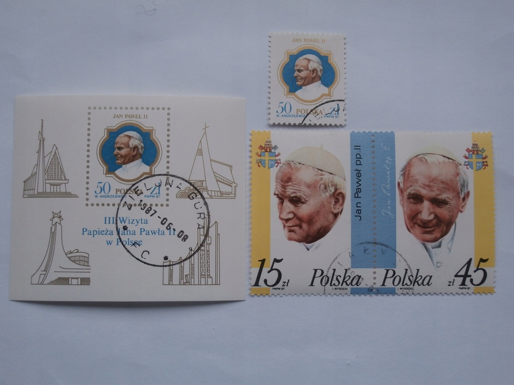 Polska-J.Paweł II-Fi. 2951-52 para,2953+bl.133 kas