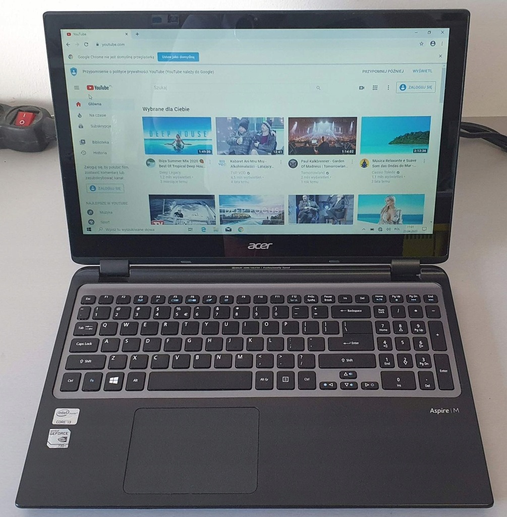 Laptop ACER Aspire M3-581PTG 15,6" Dotyk SSD