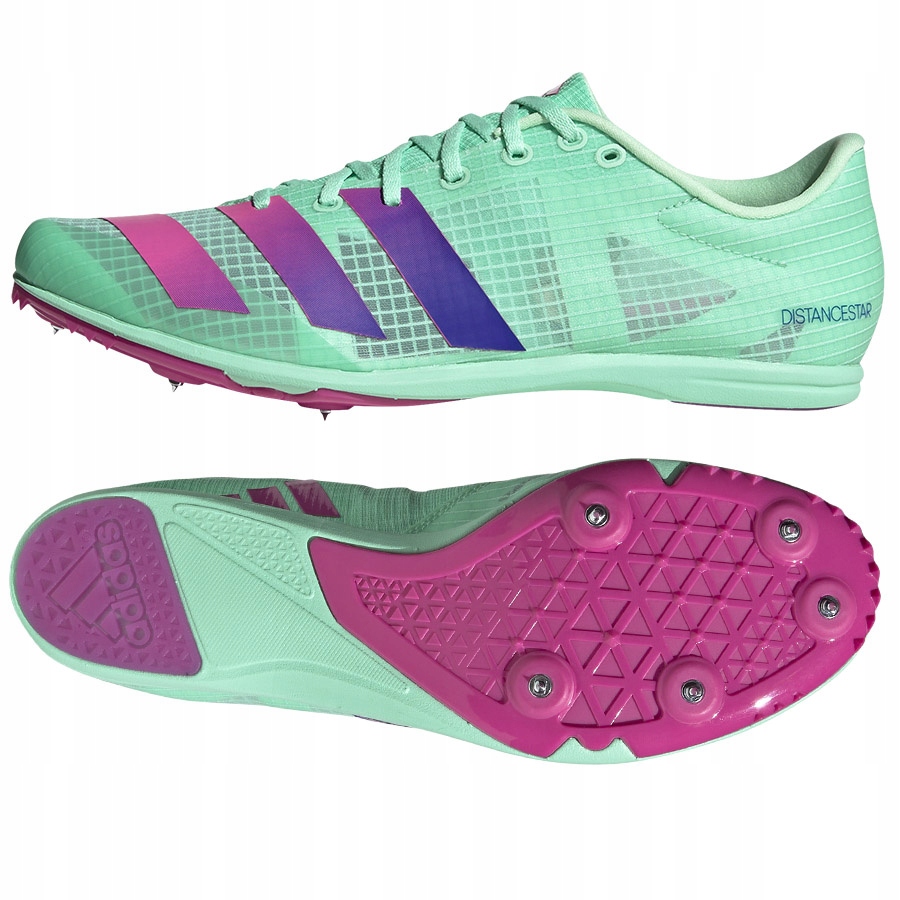 Buty kolce adidas Distancestar GV9078 40 2/3 zielo