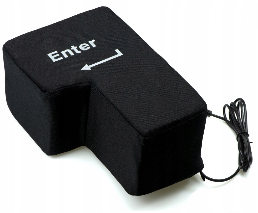 Klawisz ENTER antystresowa poduszka USB