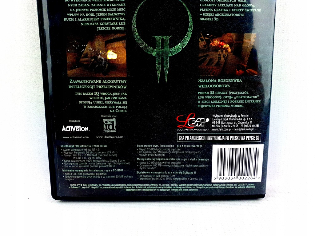 Купить QUAKE II 2 ВТОРАЯ ЧАСТЬ СЕРИИ PC POLISH PL EDITION: отзывы, фото ...
