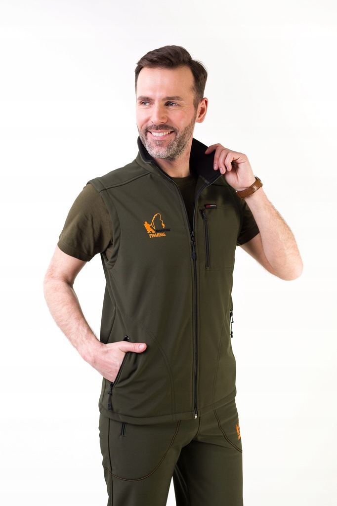 KAMIZELKA SOFTSHELL GARBINO FISHING ZIELEŃ -M