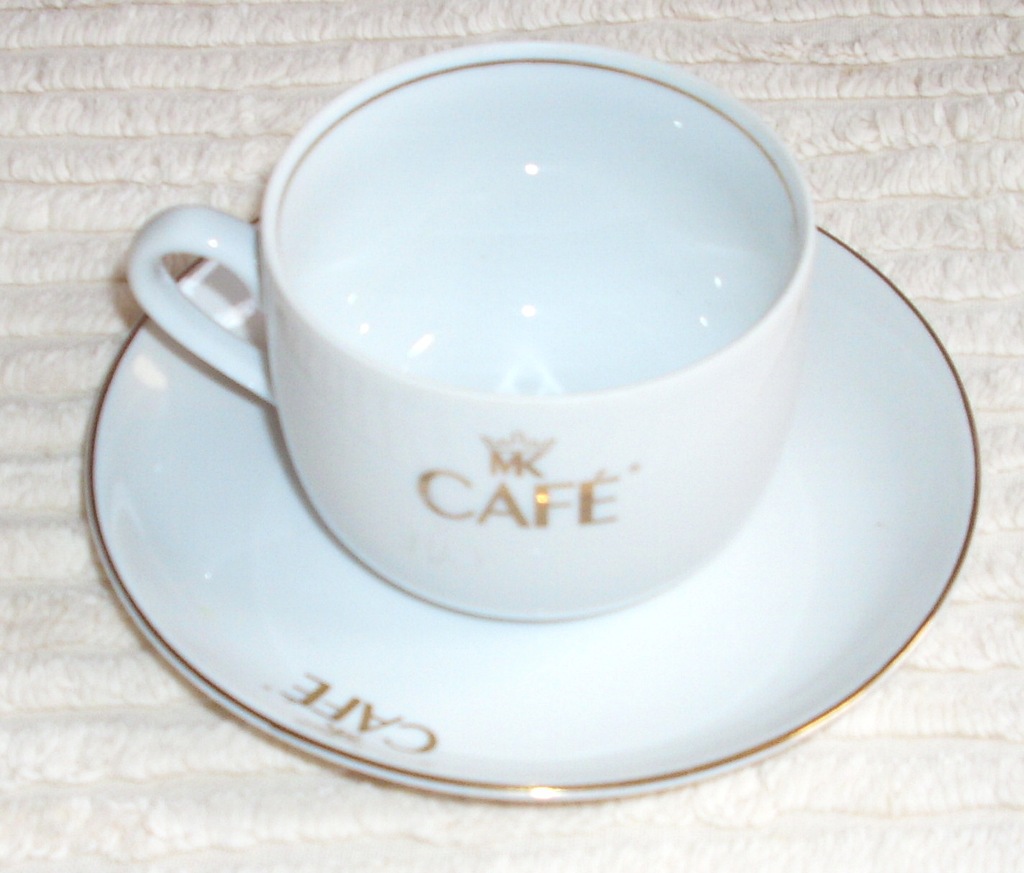 Porcelana MK Cafe zestaw filiżanka talerzyk na szt