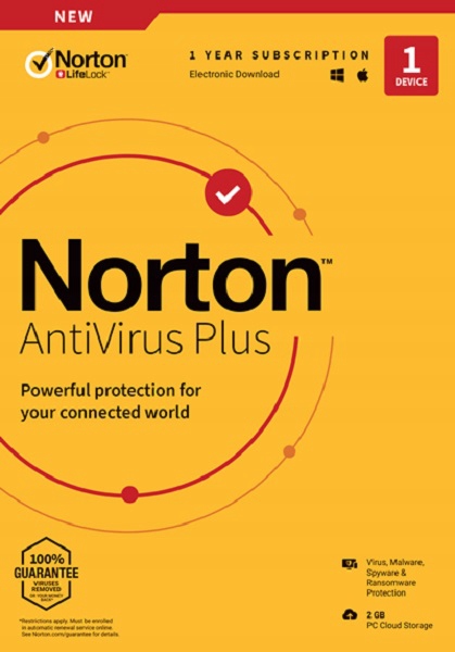 NORTON LIFE LOCK ANTIVIRUS PLUS 2GB PL 1 User 1 De