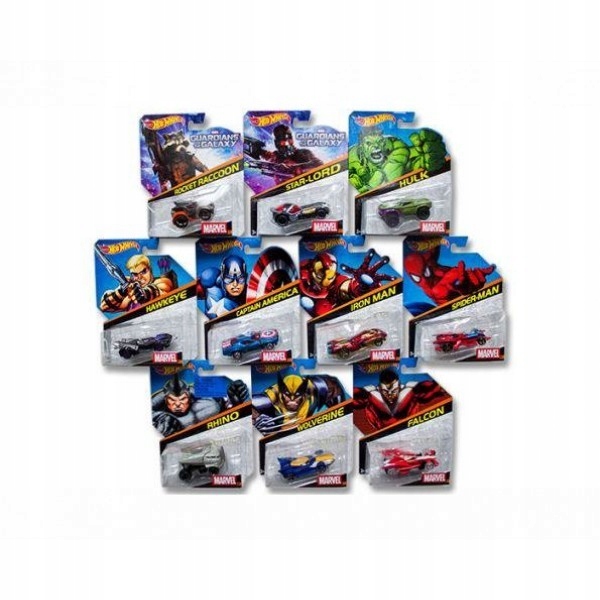 Hot Wheels Marvel samochodzik bohatera