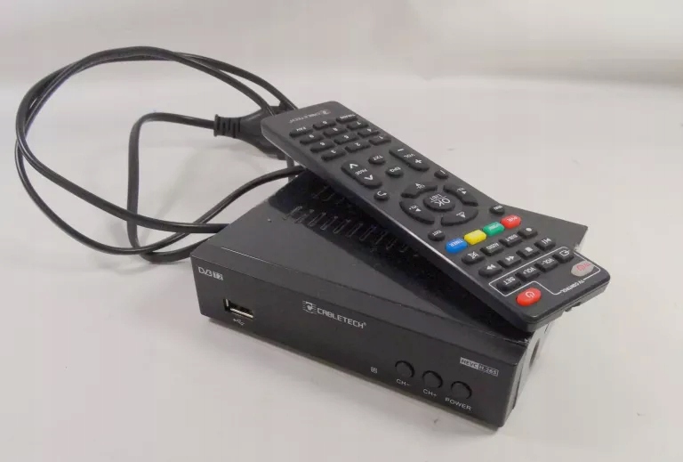 TUNER DEKODER DVB-T2 H.265 CABLETECH URZ0336B +PILOT