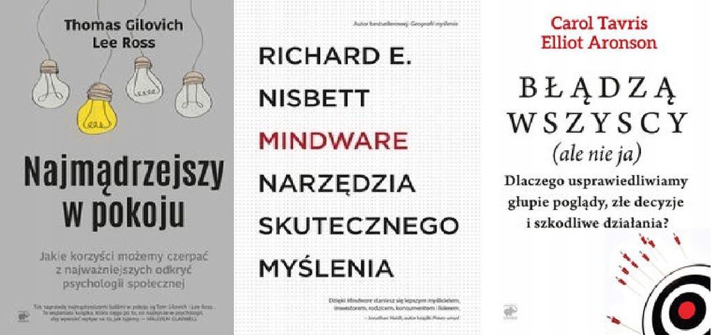 Najmądrzejszy w pokoju + Mindware + Błądzą wszyscy