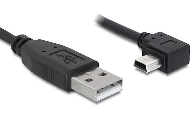Kabel Mini USB Kątowy 90 Kamera NAVI Auto HDD 5M