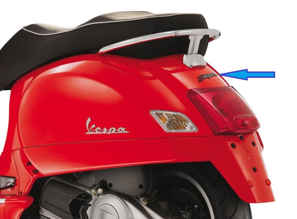 EMBLEMAT naklejka znaczek logo Vespa SUPER