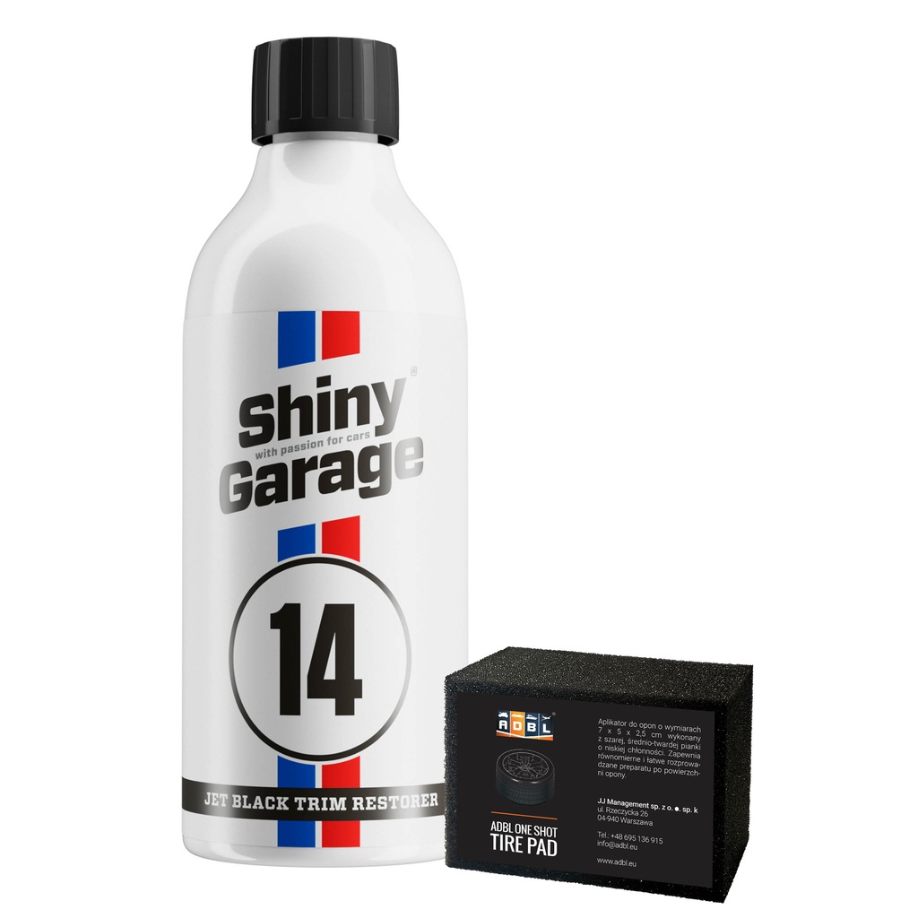 Shiny Garage Jet Black Trim Restorer Plastiki Zewn