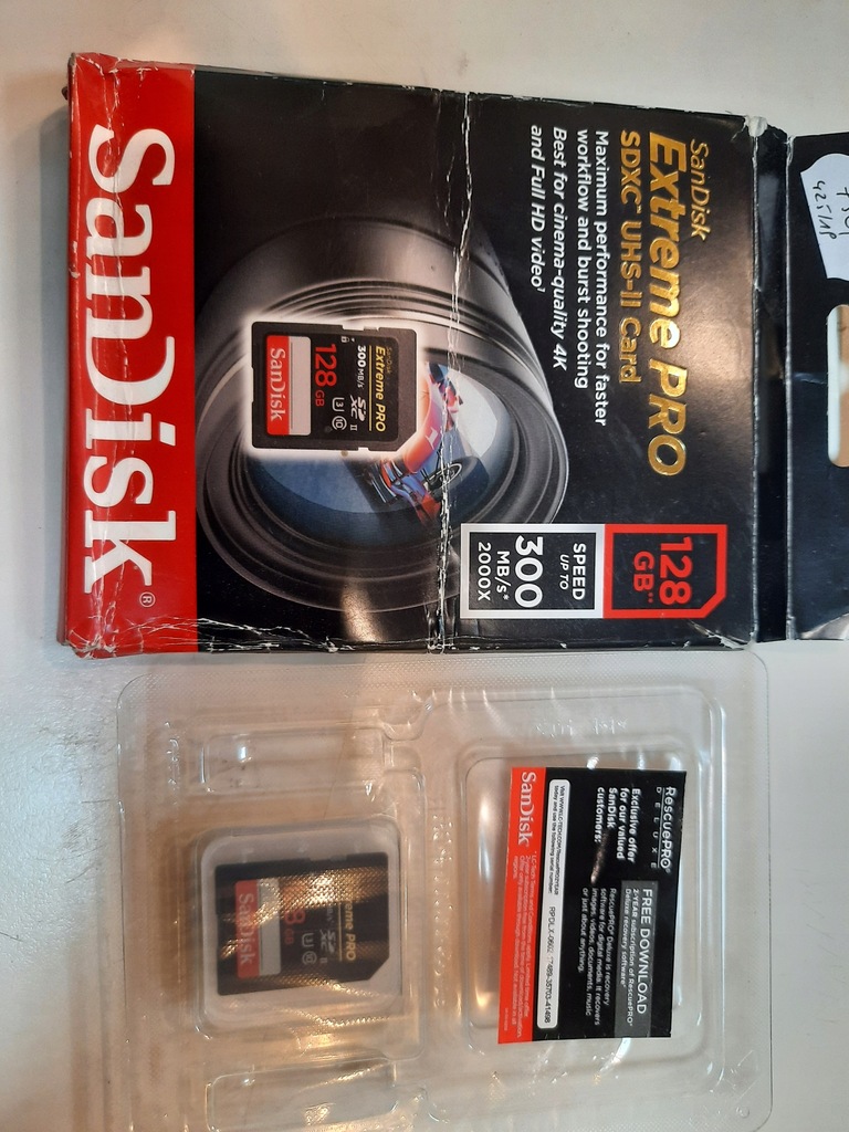 SanDisk Extreme Pro 128GB sdxc UHS-II 300 mb/s