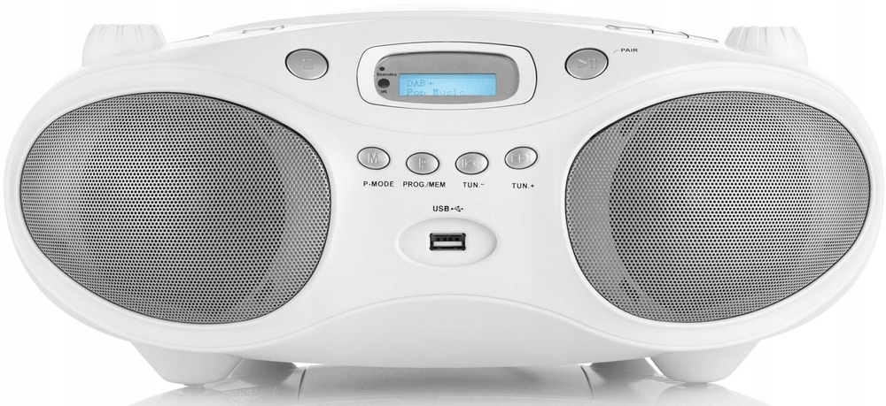 BOOMBOX JVC RADIOODTWARZACZ RADIO FM CD USB BLUETOOTH DAB+ 4W RDS + PILOT