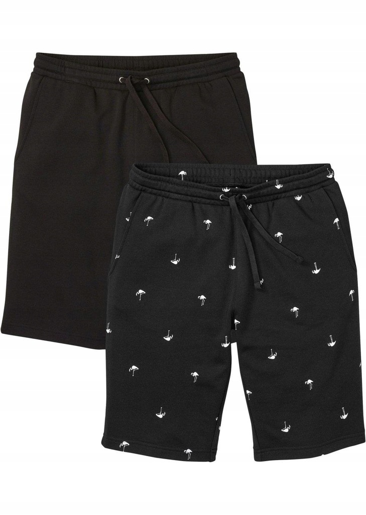 BERMUDY SPODENKI DRESOWE CZARNE 1L3A30 Bonprix 54