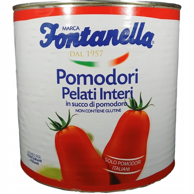 Pomidory całe bez skórki Fontanella 2500g