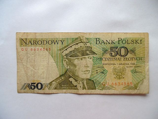 50 złotych 1988 r ser.GU