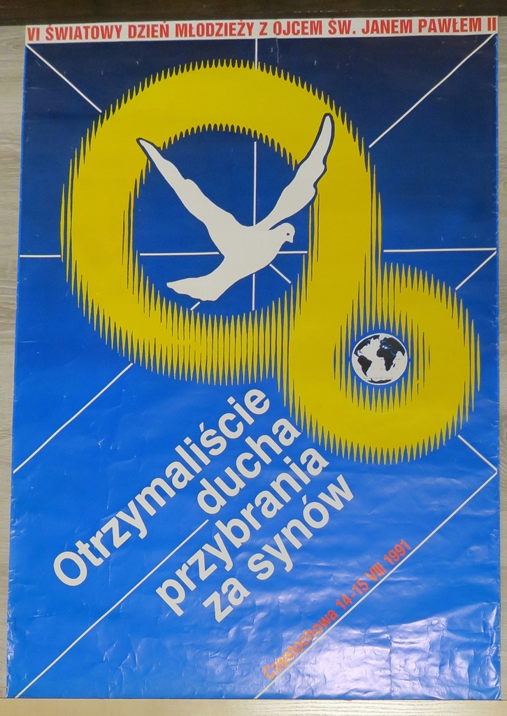 PLAKAT Częstochowa VI Światowy Dzień Młodzieży1991