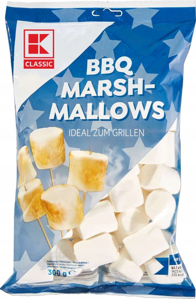 NIEMIECKIE DUŻE PIANKI MARSHMALLOW-S BBQ OGNISKO