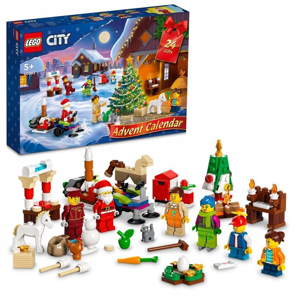 LEGO 60352 Kalendarz Adwentowy City Zestaw Święta