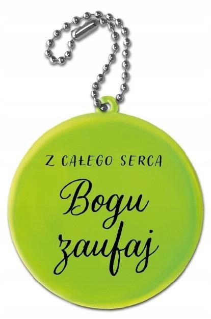 Zawieszka odblaskowa. Z całego serca Bogu zaufaj