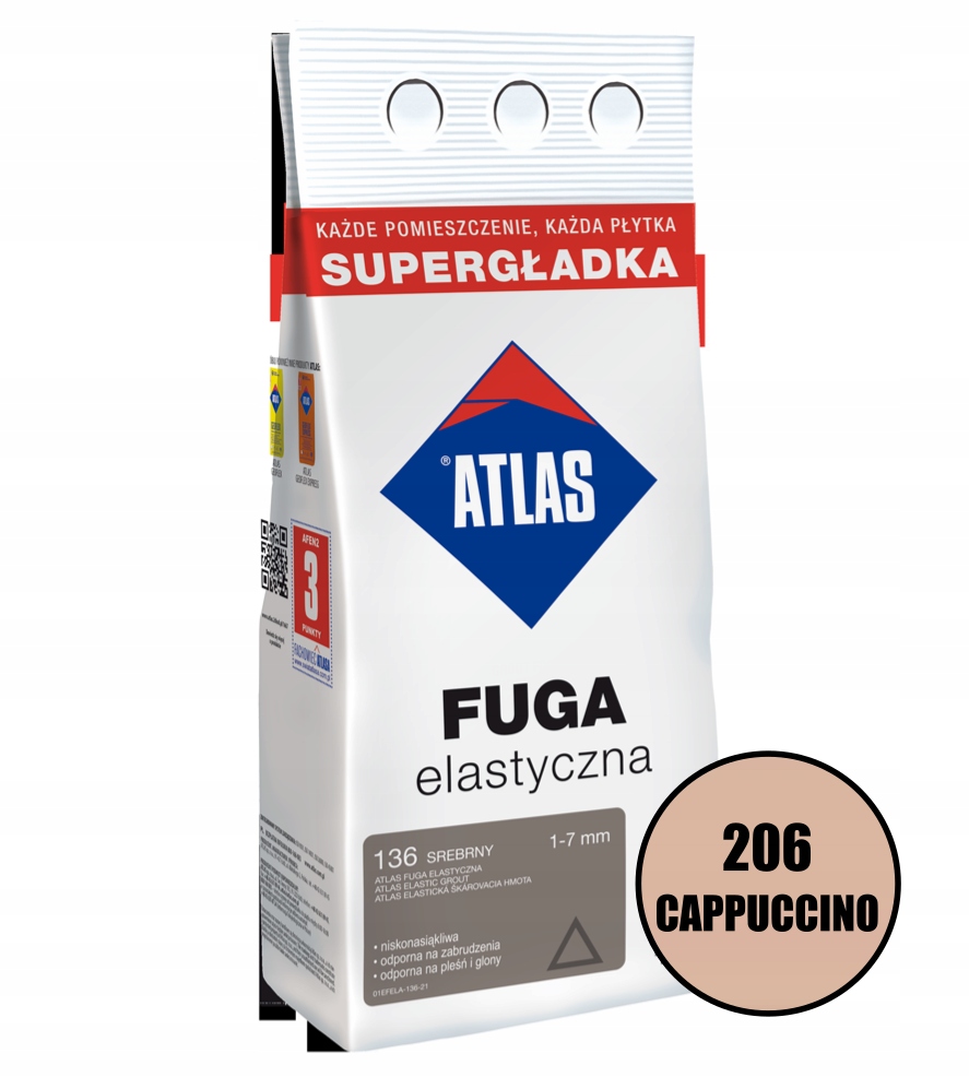 ATLAS FUGA ELASTYCZNA (206 CAPPUCCINO) 5 KG