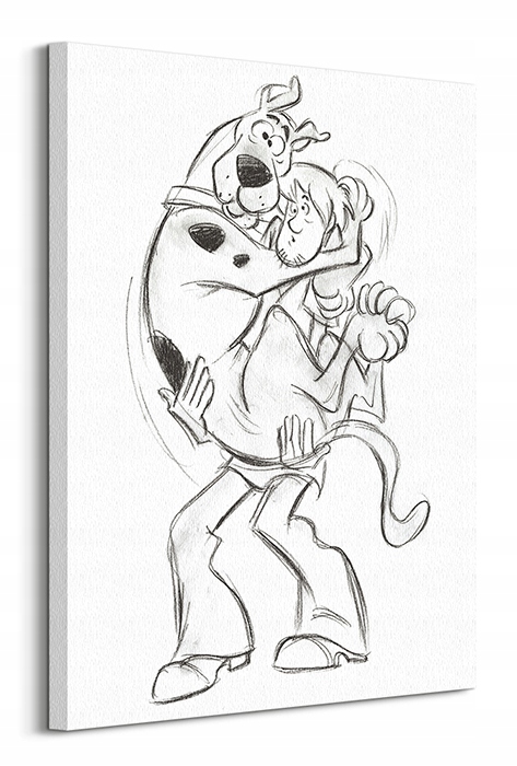 Scooby Doo Kudłaty - obraz na płótnie 60x80 cm
