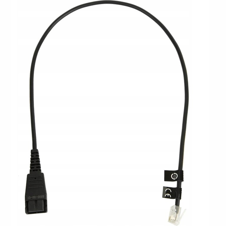 Jabra 8800-00-01 kabel telefoniczny 0,5 m Czarny