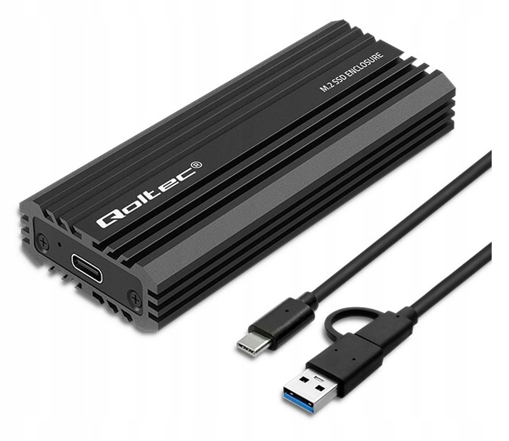 Qoltec Obudowa M.2 NV2270 NVMe SATA USB-C 2TB